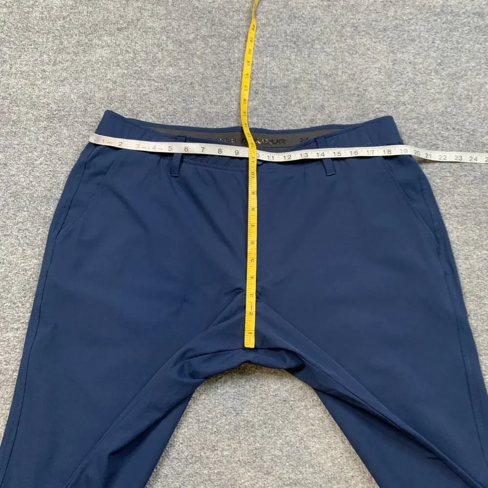 Under Armour Pants Mens 38 Prussian Blue Drive Performance Golf Four Way Stretch